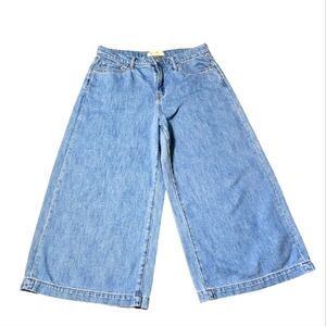 Gap 1969 Culottes Wide Leg Cropped Jeans Size 29